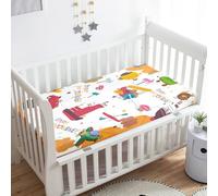 Treer Lenzuola con Angoli per Lettino, Veicoli 3D Neonato Coprimaterasso Letto Singolo Bebè Bambino Morbide e Traspiranti, per Materassi Standard per Culle e Bambini (Carriola,85x51x10cm)
