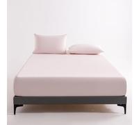 Treer Lenzuolo con Angoli Rinfrescante, Lenzuolo di Raffreddamento Aderente con Elastico 360° per Singolo Matrimoniale Una Piazza e Mezza Materassi Altezza da 30cm (FXA23 Rosa,120x200CM)