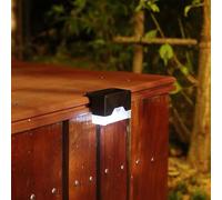 Treer Luci Solari da Giardino 8 Pezzi, IP65 Impermeabili Segnapasso LED Esterne Solare, Luce Solare LED Esterno, Luci Solari Esterno per Scale, Patio, Giardino,Terrazzo, Vialetto (Bianca,8)
