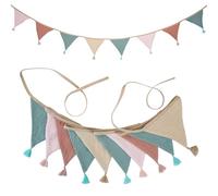 Treer Nappe Bandierine Colorate Tinta unita Autunnali Compleanno Bandiere Triangolari Ghirlanda di Bandierine Decorazione Festa Festone Striscione (J)