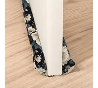 Treer Paraspifferi Sottoporta Stoffa da 70-90 cm, Paraspifferi Porta Ingresso Universale Tessuto Lavabile Antispifferi e Para Spifferi con Porte Fino a 5 cm di Spessore (Peonia bianca)