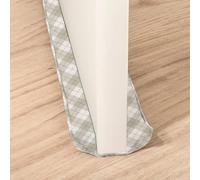 Treer Paraspifferi Sottoporta Stoffa da 70-90 cm, Paraspifferi Porta Ingresso Universale Tessuto Lavabile Antispifferi e Para Spifferi con Porte Fino a 5 cm di Spessore (Plaid beige)