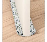 Treer Paraspifferi Sottoporta Stoffa da 70-90 cm, Paraspifferi Porta Ingresso Universale Tessuto Lavabile Antispifferi e Para Spifferi con Porte Fino a 5 cm di Spessore (Palla bianca)