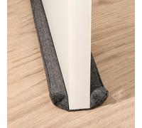 Treer Paraspifferi Sottoporta Stoffa da 80-93 cm, Paraspifferi Porta Ingresso Universale Tessuto Lavabile Antispifferi e Para Spifferi con Porte Fino a 5 cm di Spessore (Nero bianco)