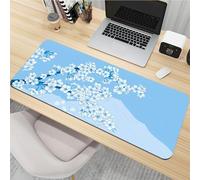 Treer Sakura Giapponese Stampa Tappetino Mouse, Tappetino Mouse XXL/XL/L, Tappetino Mouse Gaming con Base Gomma Antiscivolo e Bordi Cuciti, Mouse Pad per Ufficio e Casa (1200x600mm,Sakura 2)
