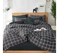 Treer Set Biancheria da Letto Matrimoniale, Moda Nordica Reversibile Microfibra Singolo Doppio Set Copripiumino con Copripiumini a Cerniera e 2 Federe (Geometria Rosa,220x240cm)