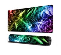Treer Tappetino Mouse Gaming Arte Astratta, Tappetino Mouse XXL/XL/L, Tappetino Mouse con Base Gomma Antiscivolo e Bordi Cuciti, Mouse Pad per Ufficio e Casa (800x300x3mm,Colorato)
