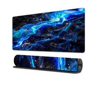 Treer Tappetino Mouse Gaming Arte Astratta, Tappetino Mouse XXL/XL/L, Tappetino Mouse con Base Gomma Antiscivolo e Bordi Cuciti, Mouse Pad per Ufficio e Casa (600x300x3mm,Blu Navy)
