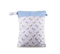 Treer Wetbag Bambini Borsa per Pannolini Impermeabile Riutilizzabile, Stampa del Fumetto Lavabile Sacchetto del Pannolino con Doppia Cerniera, per Neonato Vestiti sporchi (Gallo)