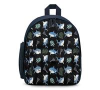 Treer Zaino Scuola Bambino, Stampa Squalo a Cartoni Animati Ragazzi Zaino Scuola Elementare, 3-10 Anni Zainetto Bambina Impermeabile Zaino Scuola e Tempo Libero (Squali 8,32x24x15cm)