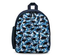 Treer Zaino Scuola Bambino, Stampa Squalo a Cartoni Animati Ragazzi Zaino Scuola Elementare, 3-10 Anni Zainetto Bambina Impermeabile Zaino Scuola e Tempo Libero (Squali 2,32x24x15cm)