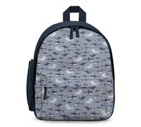Treer Zaino Scuola Bambino, Stampa Squalo a Cartoni Animati Ragazzi Zaino Scuola Elementare, 3-10 Anni Zainetto Bambina Impermeabile Zaino Scuola e Tempo Libero (Squali 9,32x24x15cm)