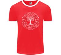 Trees Che Mondo Meraviglioso Ambiente Uomo Ringer T-Shirt FotL