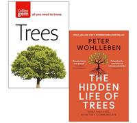 Trees Collins Gem di Alastair Fitter e la vita nascosta degli alberi di Peter Wohlleben, set di 2 libri