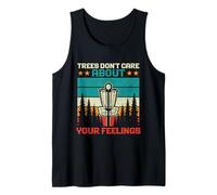 Trees Don't Care About Your Feelings Disco Golf Basket Divertente Canotta