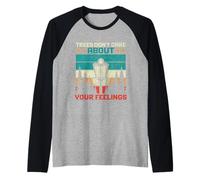 Trees Don't Care About Your Feelings Disco Golf Basket Divertente Maglia con Maniche Raglan