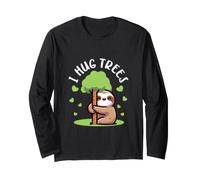 Trees Hugger Camicia I Hug Alberi Amante della Natura Ambientalista Maglia a Manica