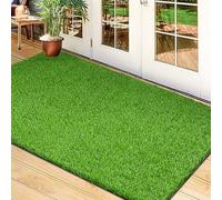 TREETONE Tappeto erboso artificiale, 0,9 x 1,5 m, tappeto realistico per interni/esterni, tappeto erboso verde, perfetto per casa multiuso raschiatore per ingresso, patio, prato, cane, prato, giardino