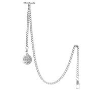 TREEWETO Albert T-Bar - Collana con ciondolo a forma di albero della vita antico e 2 ganci per l'asola, argento