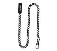 TREEWETO Catena per orologio da taschino, 37,5 cm, colore: nero