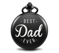 TREEWETO Orologio da tasca con incisione per matrimonio, regalo personalizzato per il miglior uomo sposo, regalo di nozze