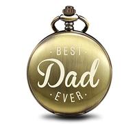 TREEWETO Orologio da tasca con incisione per matrimonio, regalo personalizzato per il miglior uomo sposo, regalo di nozze