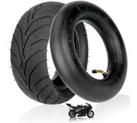 TREFAN 110/50-6,5 pneumatici per 38 cc 47 cc 49 CC MTA1 MTA2 Cag Mx3 GP-RSR Mini Pocket Bike, set di tubi flessibili di ricambio, pneumatici posteriori 110-50-6.5 e tubo con valvola angolare (A)