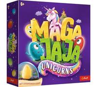 Trefl 02412 Gioco da tavolo per famiglie, uova elettriche luminose e pietre da gioco magnetiche, mondo delle fiabe degli unicorni, gioco innovativo per adulti e bambini dai 6 anni di gioco, Magajaja