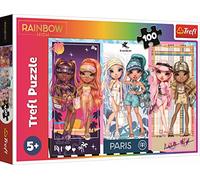 Trefl 100 Elementi colorato con personaggi delle fiabe Rainbow High, Intrattenimento creativo, Divertimento per bambini dai 5 anni Puzzle, Colore, Bambole Arcobaleno, 16444