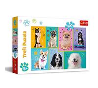 Trefl 100 Elementi, per Bambini dai 5 Anni Puzzle, Colore Nel Mondo dei Cani, Welt der Hunde, 16421