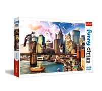 Puzzle Città Divertenti: Gatti a New York 1000 Pezzi