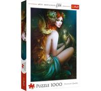 Trefl 1000 Elementi, piccolo drago, ragazza rossa, Bente Schlick, te, intrattenimento creativo, regalo, divertimento, classici Puzzle, Colore Amica dei Draghi, Drachenfreundin, 10592