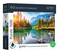 Trefl-1500 Pezzi, Cartone più Spesso, BIO, Alpi, Bavaria, Lago, Montagne, per Adulti e Bambini sopra i 12 Anni, Colore Puzzle UFT Wanderlust: At The Foot of Alps, Hintersee Lake, Germany, 1500, 26193