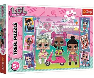 Trefl 16443 100 éléments Puzzles Colorés Petits Fans Poupées LOL, Divertissement Créatif, Amusant Pour les Enfants à Partir de 5 ans, L.o.l. Surprise, Immagini di Bambole