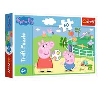 Trefl 17356 Divertimento con gli amici, Peppa Pig 60 pezzi, per bambini dai 4 anni in su, puzzle