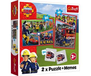 Trefl 2 in 1 Puzzle + Memo - Sam il Pompiere - 1 set