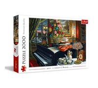 Trefl 2000 Elementi, strumenti, interni, musica, divertimento creativo, colorato, riduzione dello stress, classico, adulti e Bambini dai 12 anni Puzzle, Colore I suoni, Kreativer Spaß, 27112