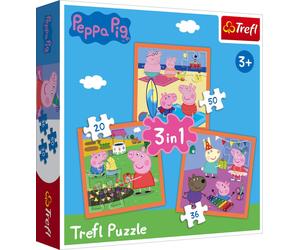 Trefl 3 in 1 Puzzle Inventive - Peppa Pig - 1 pz.