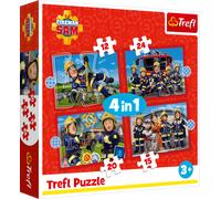 Trefl 4 in 1 Puzzle - Sam il Pompiere - 1 set