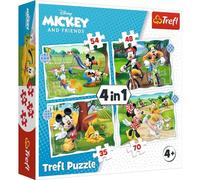 Trefl 4 Puzzle in 1 - Disney: La Buona Giornata di Topolino