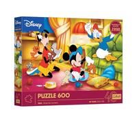 Trefl-Trefl-40° Anniversario Trefl, Topolino e i suoi Amici 600 Pezzi-Puzzle Fai Da Te con i Personaggi delle Classiche Fiabe Disney, per Adulti e Ragazzi dai 14 anni, Multicolore, 37601