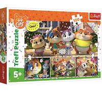Puzzle TREFL di 44 gatti: Team di grandi amici 100 pezzi