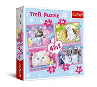 Trefl - Puzzle 4v1 Gattini divertenti - 1-39 Pezzi