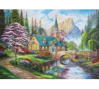 Trefl 500 Elementi, Qualità Premium, per adulti e Bambini dai 10 anni Puzzle, Colore Rifugio nel bosco, 37327