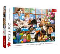 Puzzle famiglia di gatti 500 pezzi