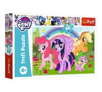 Trefl-60 Elementi, Amicizia Arcobaleno, per Bambini dai 4 Anni Puzzle, Colore My Little Pony, 17323