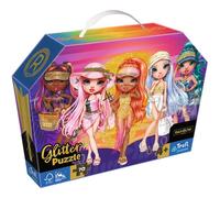 Trefl 70 Pezzi, Comodo Petto con Maniglia, Glitterati per Piccoli Appassionati di Moda, Divertimento per Bambini dai 4 Anni di Età Puzzle, Colore Rainbow High, Bambole, 53020