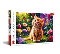 Trefl Adorabile Gattino 500 Pezzi te con Animali, Intrattenimento Creativo, Puzzle Classico per Adulti e Bambini dai 10 anni, Multicolore, 37525