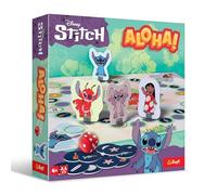 Trefl Aloha, Lilo&Stitch tavolo personaggi delle fiabe, veloce, gioco per famiglie per adulti e bambini dai 4 anni in su, Multicolore, 02937