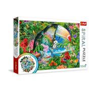 Trefl - Puzzle Spirale di animali tropicali 1040 - 1000 Pezzi